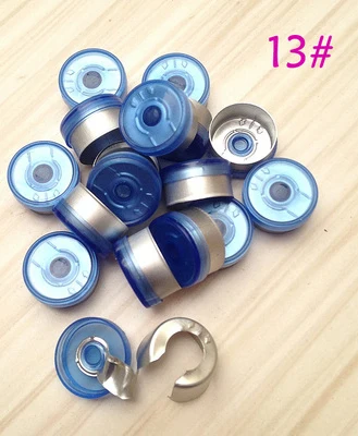 blue tear off 200 шт/партия 13 мм Флип Колпачок варианты цвета фармацевтические пробки для обжимного стекла флакон алюминиевый пластиковый колпачок половина слеза - Цвет: blue tear off
