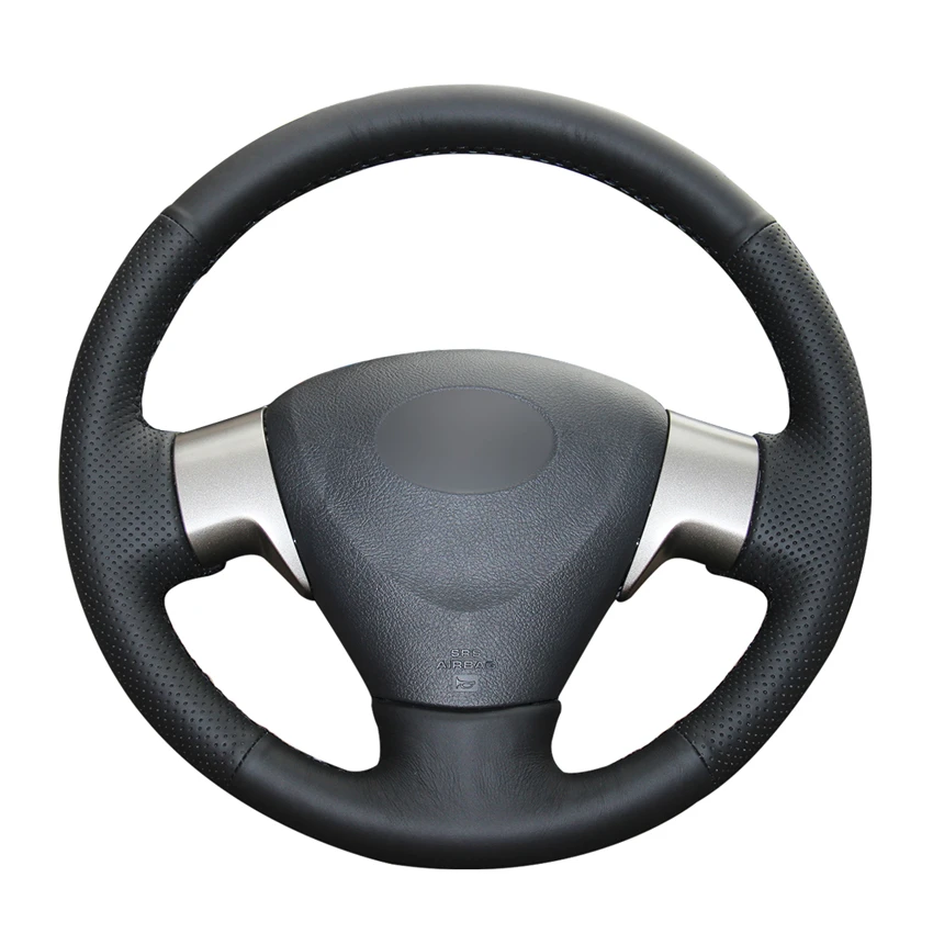 Сшитая вручную черная искусственная кожа для Toyota Corolla Auris Isis Aygo Ractis Matrix Sienta