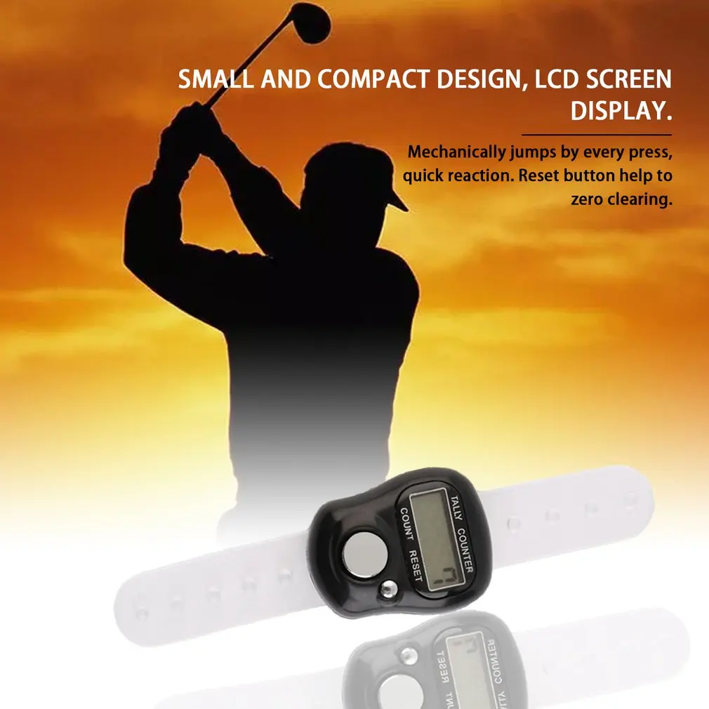 Мини-разряд LCD электронный цифровой Golf Finger ручной Tally Row Counter | Инструменты