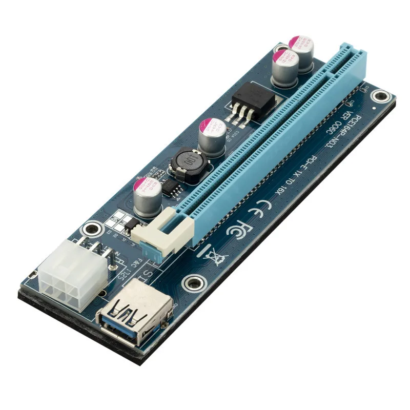 USB3.0 карта адаптера 1X к 16X Графический удлинитель Кабель GPU PCIE расширения
