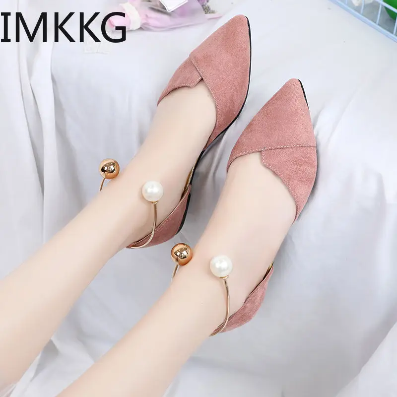 Женские туфли на плоской подошве разноцветные балетки с острым носком Балетки