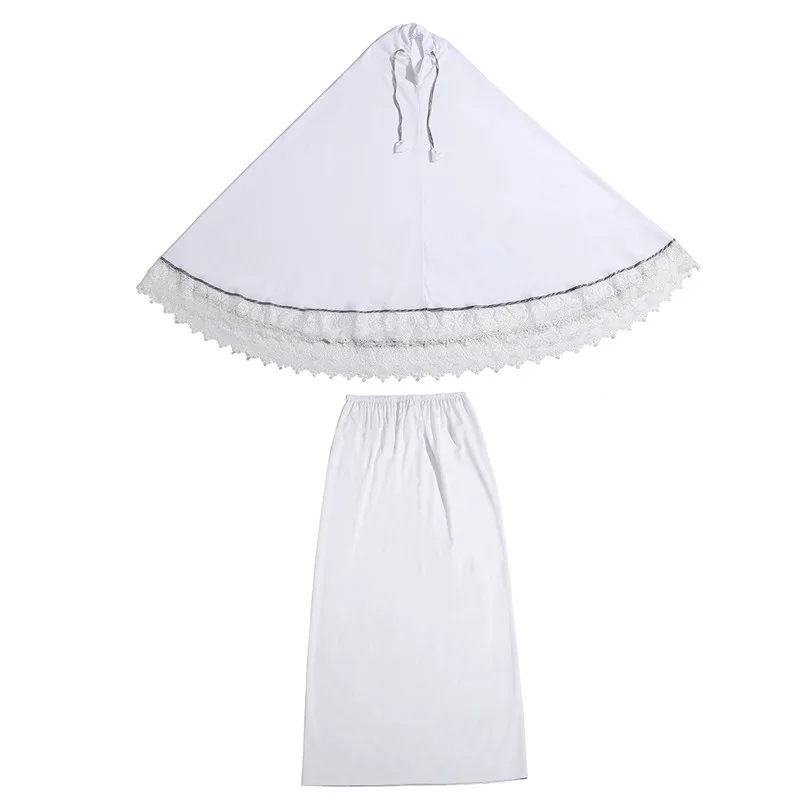 Мусульманская леди Тобе с хиджабом наборы абайя платье лицо крышка никаб Бурка