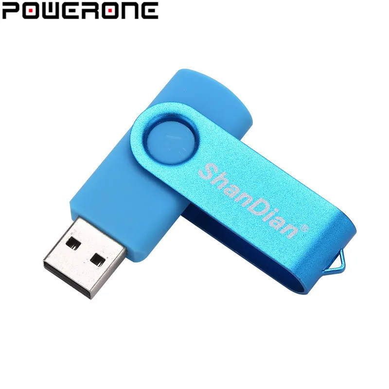 POWERONE пластиковые USB флэш накопитель деликатный портативный 4 ГБ 16 32 64 Поворотный U