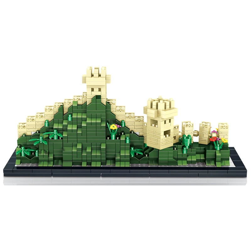 

The Great Wall Building Blocks Chinese Famous Architecture Micro Brick 3D Model Diamond Block Toys For Children Birthday Gifts