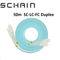 50m lc sc fc st upc om3 fiber optic patch cable duplex jumper 2 core patch cord multimode 2 0mm fibra optica