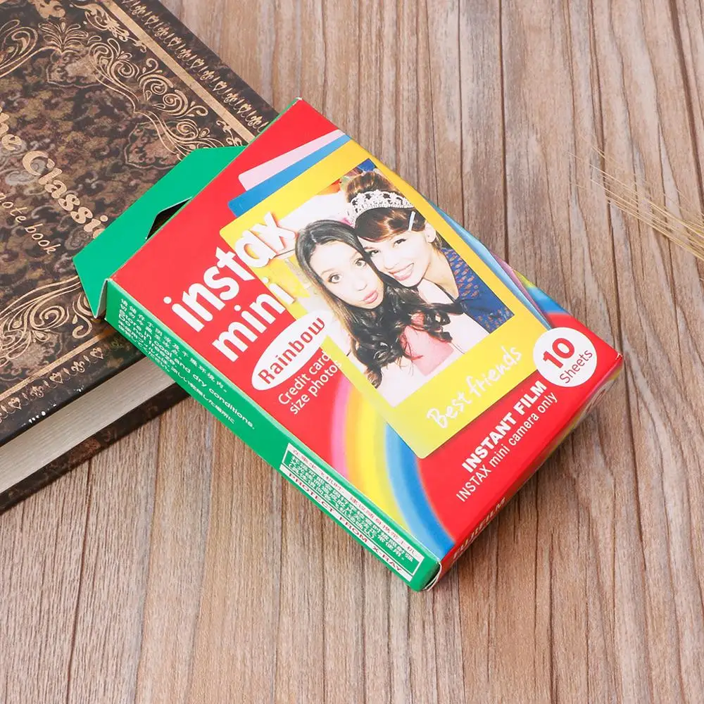 10 листов радужной фотобумаги пленка Polaroid для камеры Mini7 8 25 70 90|Фотобумага| |