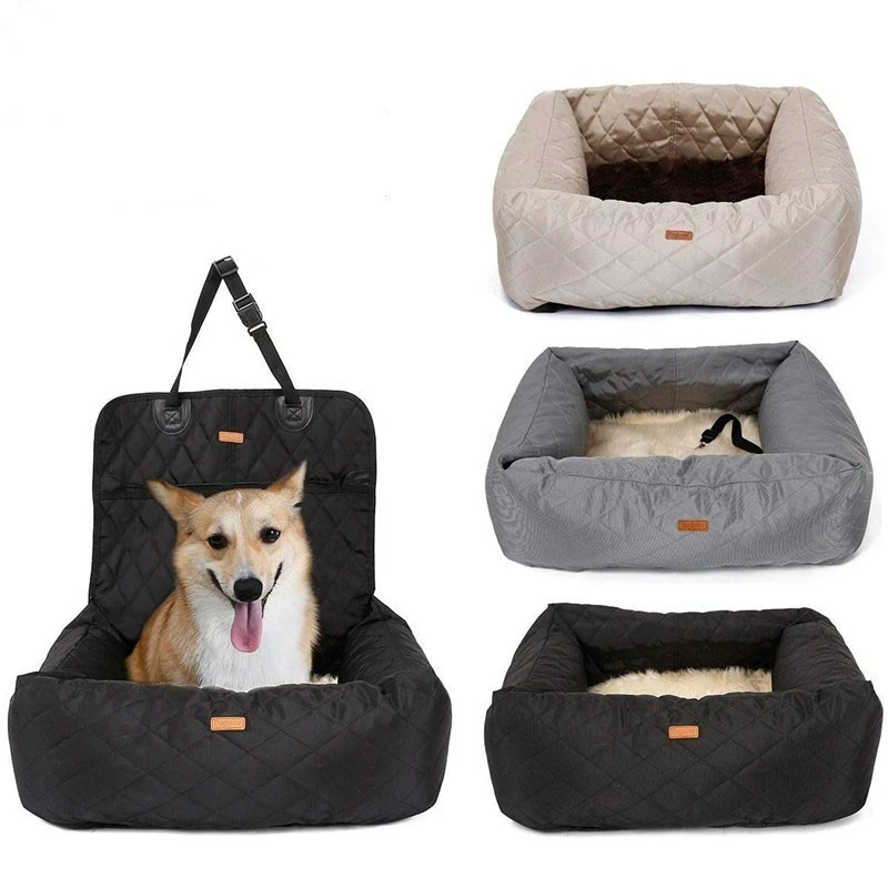 

Pet carrier dog folding seat safe ry home puppy bag 2 in 1 travel accessories waterproof basket