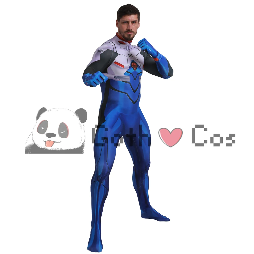

Ikari Shinji Cospaly Costume 3D Print Spandex Anime EVA Cosplay Zentai Suit Halloween Costume