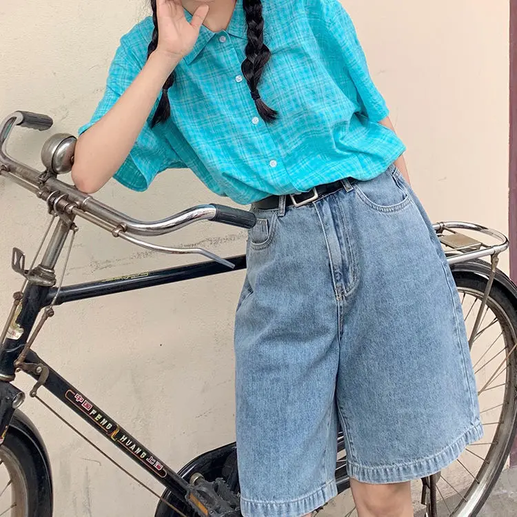 

Autumn and summer 2020 new high waist SLIM STRAIGHT 5-inch wide leg pants
