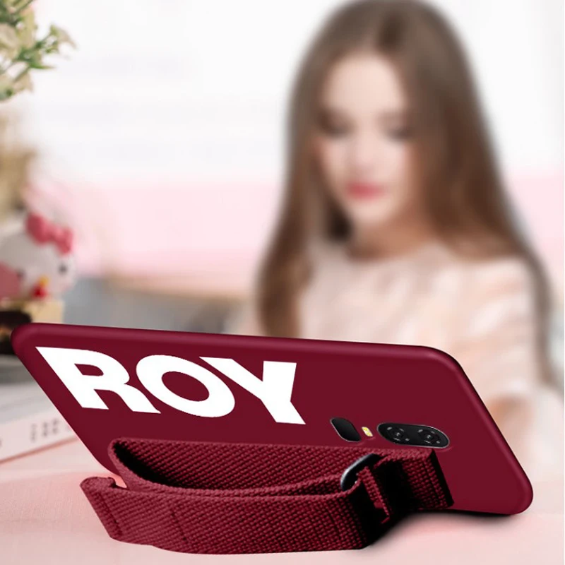 Hand Strap Case for Oneplus 8 7T Pro 7 6T 6 5T Matte Soft Silicon Wrist Cover OnePlus 7Pro 1+7t Funda |