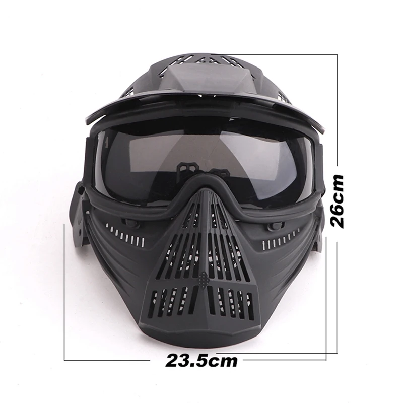 Маска на все лицо с прозрачными линзами противотуманный шлем из АБС-пластика