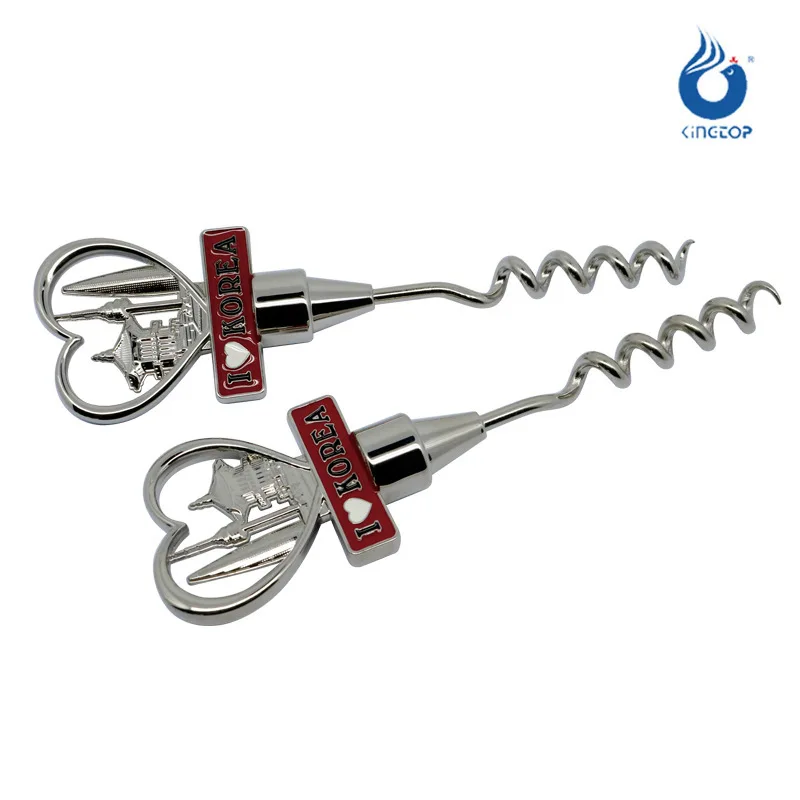 

Metal Wine Opener Zinc Alloy Souvenir Daily Wine Opener Heart-shaped Wine Opener