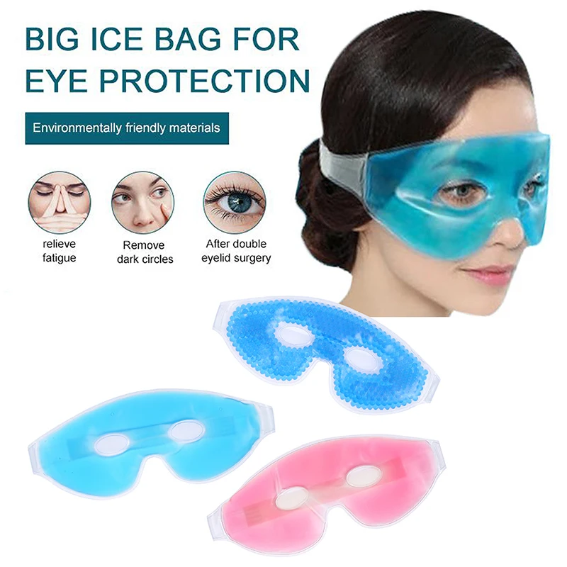 

Cooling Ice Eye Mask Fatigue Relief Remove Dark Circles Cold Eye Mask Sleep Mask Cooling Eyes Care Relaxing Gel Eye Pad
