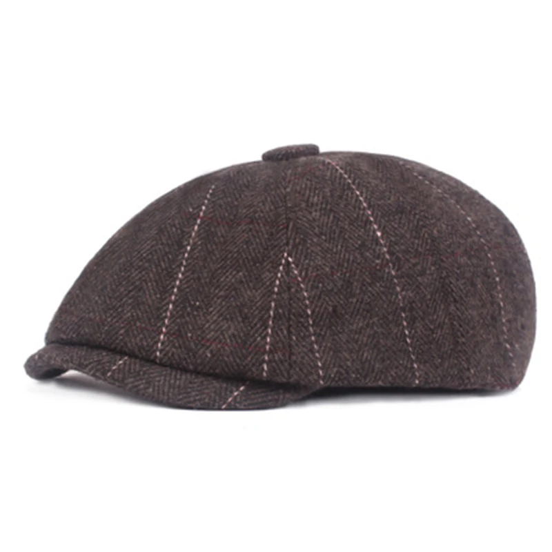 Tommy Shelby Men Berets Hat Autumn New Vintage Herringbone Octagon Cap Women'S Casual Pumpkin Hat Gatsby Flat Beret Hats BLM89