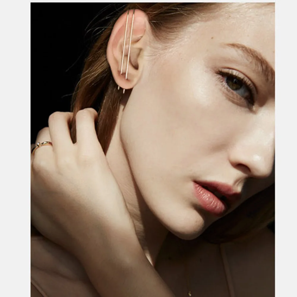 Серьги клипсы в виде змеи стиле панк рок Ювелирное Украшение для офиса леди