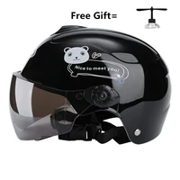 kids motorcycle scooter open face half helmet electric bicycle riding helmet unisex breathable sunscreen summer helmet 1 8 olds
