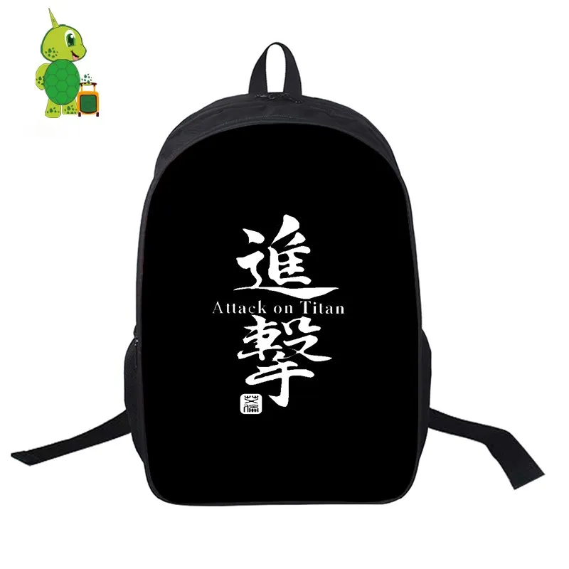 Рюкзак "атака на Титанов" Feminina Hombre Mochila рюкзак для ноутбука школьные сумки для подростков женские и мужские дорожные сумки Повседневный Рюкзак