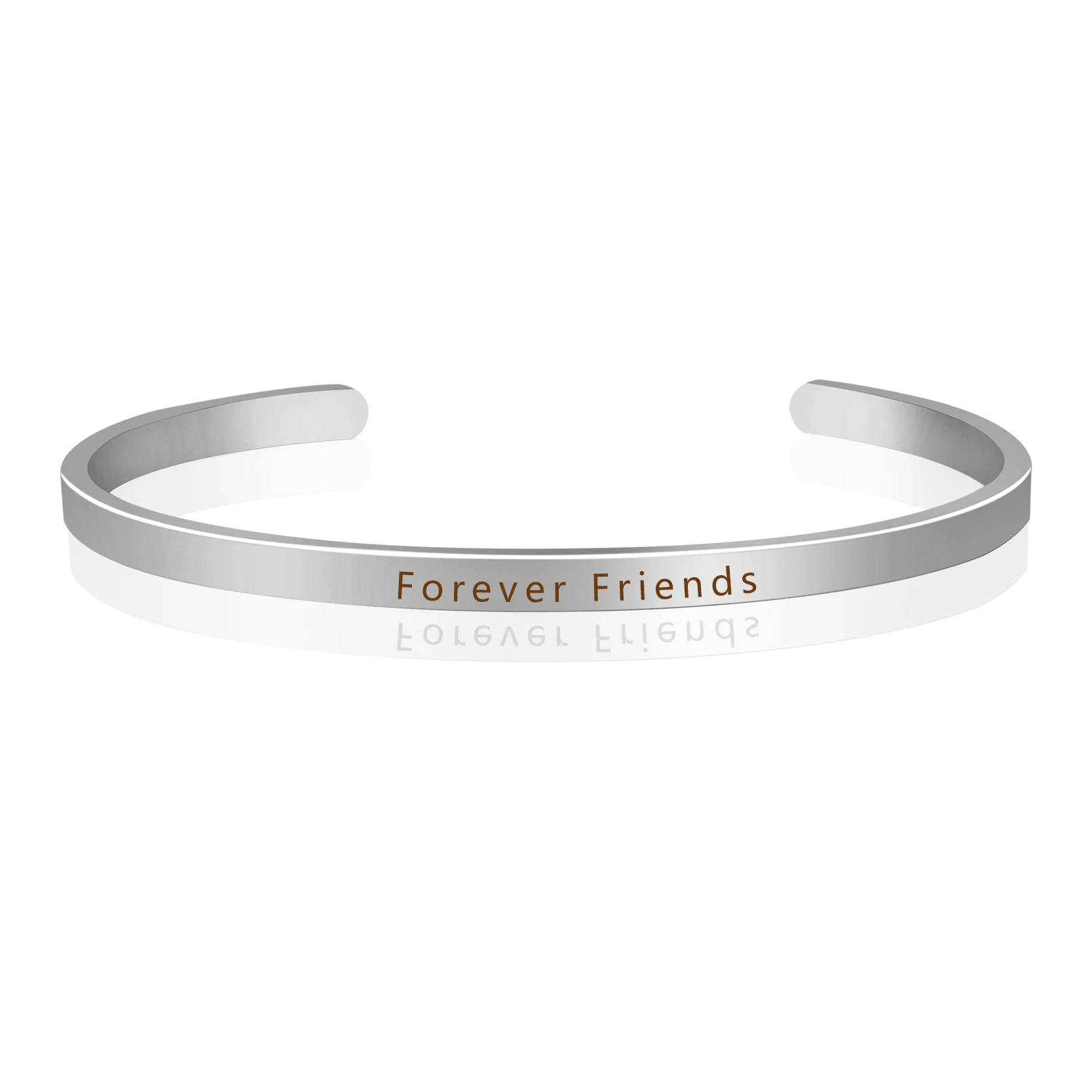 Браслеты с выгравированными цитатами Forever Friends вдохновляющие положительные