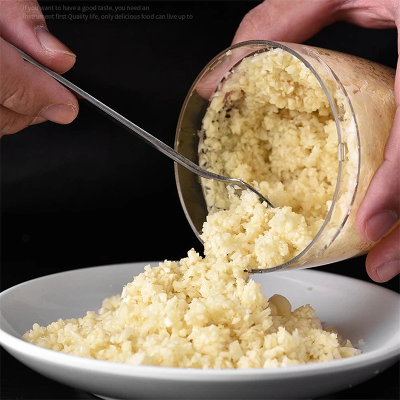 bowling shape garlic chopper stainless steel food processor quick powerful vegetable shredder dicer kitchen accessories gadgets free global shipping