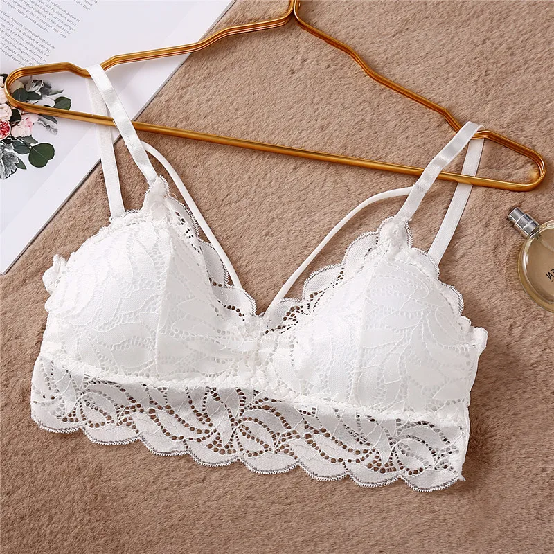 Style 2 White Сексуальный кружевной бюстгальтер без косточек с цветочным принтом, женский бюстгальтер без косточек, модный кружевной бюстгальтер, 6 цветов, комфортное нижнее белье, интимное нижнее белье, Новинка - Цвет: Style 2 White