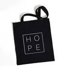 Эко многоразовая сумка для девочек, модная черная женская сумка-шоппер, Холщовая Сумка-тоут, сумка для покупок в стиле Харадзюку