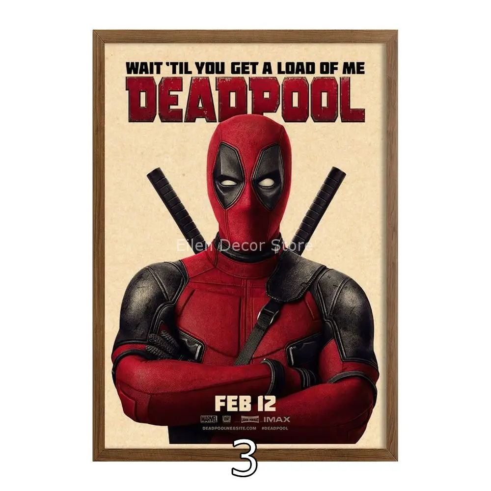 Плакаты и принты Дэдпула Настенный декор картина Ретро плакат Современная