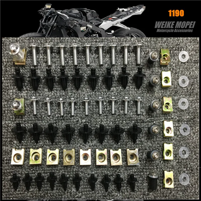 

CNC Fairing Bolt Kit Body Screws plastic Expansion screw Clips Fit For KTM 1190 RC8R 1290 ADVENTURE/S/R 2006-2013
