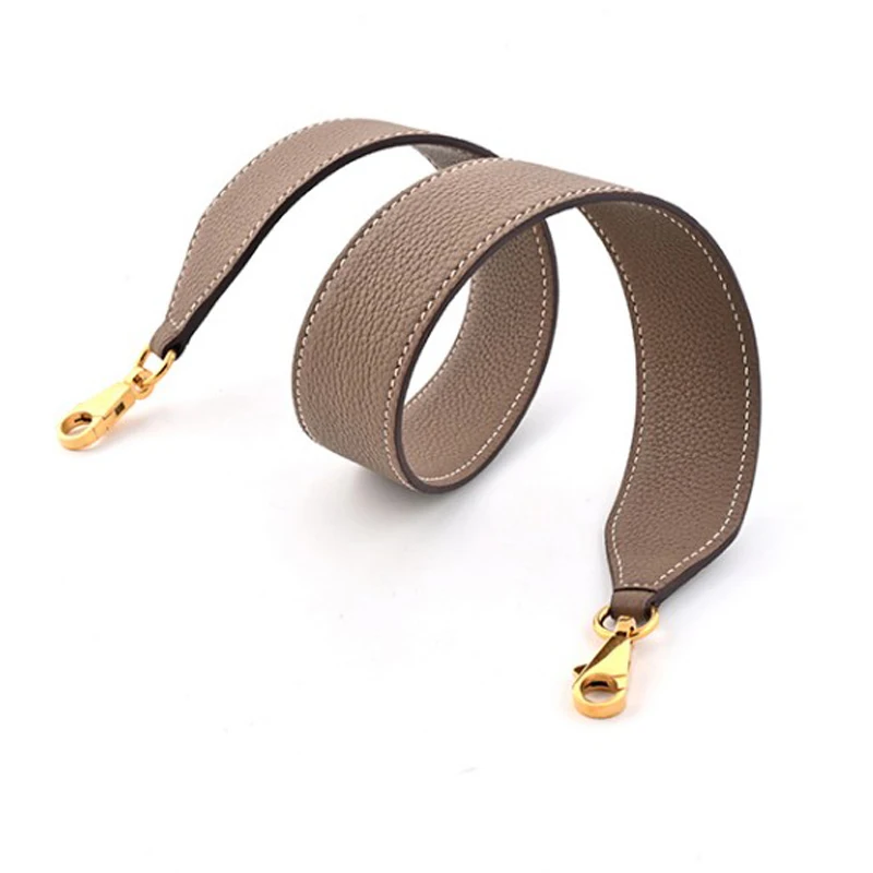 Custom Kelly Bag Shoulder Strap Bag Strap Vegetable Tanned Cowhide Togo Lychee Pattern Diagonal Shoulder Bag Strap