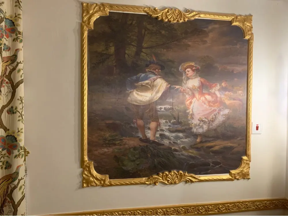 3D пользовательские фото фрески большого размера обои европейский стиль классические обои Lover Масляные картины для декоративного потолка отеля