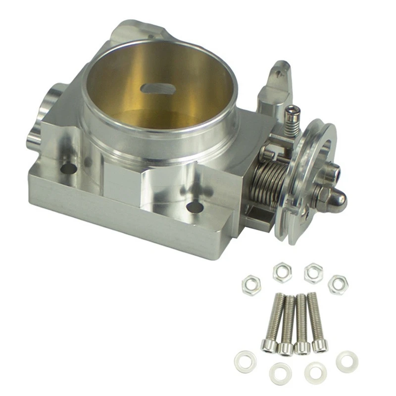 

70-миллиметровая алюминиевая турбодроссельная заслонка, зернистость корпуса, дроссельная заслонка для Subaru WRX, EJ20, Turbo 2001-2005