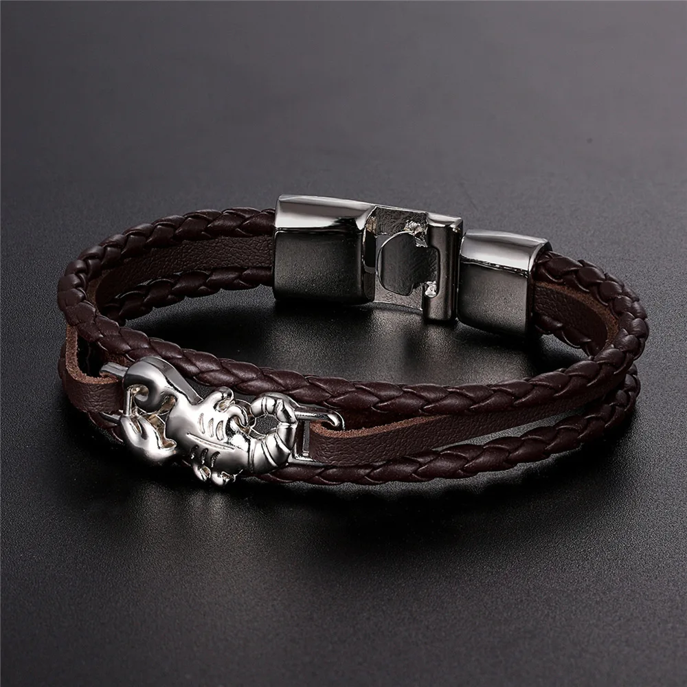 Женский винтажный браслет-Скорпион 2020 многослойный кожаный браслет мужской