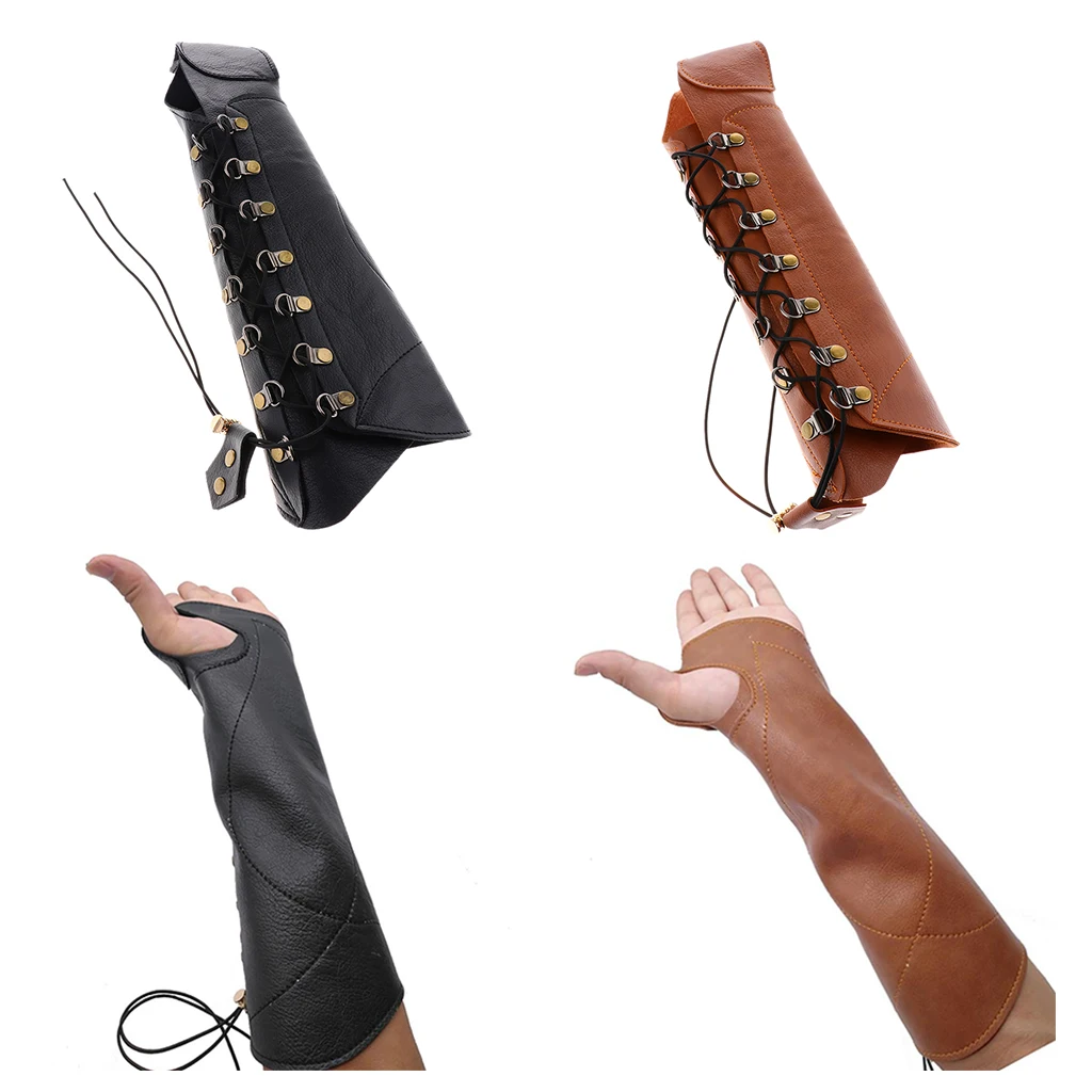 Защитный Браслет из искусственной кожи для стрельбы лука Защитная перчатка