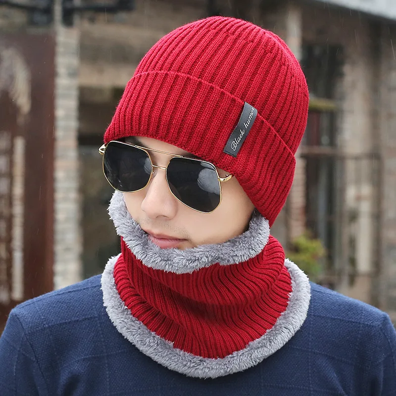 OZyc зимние шапочки для мужчин шарф вязаная шапка шапки маска Gorras Bonnet Теплые Мешковатые Зимние головные уборы для мужчин и женщин Skullies Beanies шапки