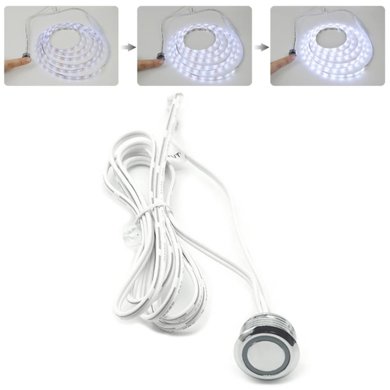 

DC 12V Mini Smart Sensor Touch Detector Dimmable Switch LED Strip Light Stepless