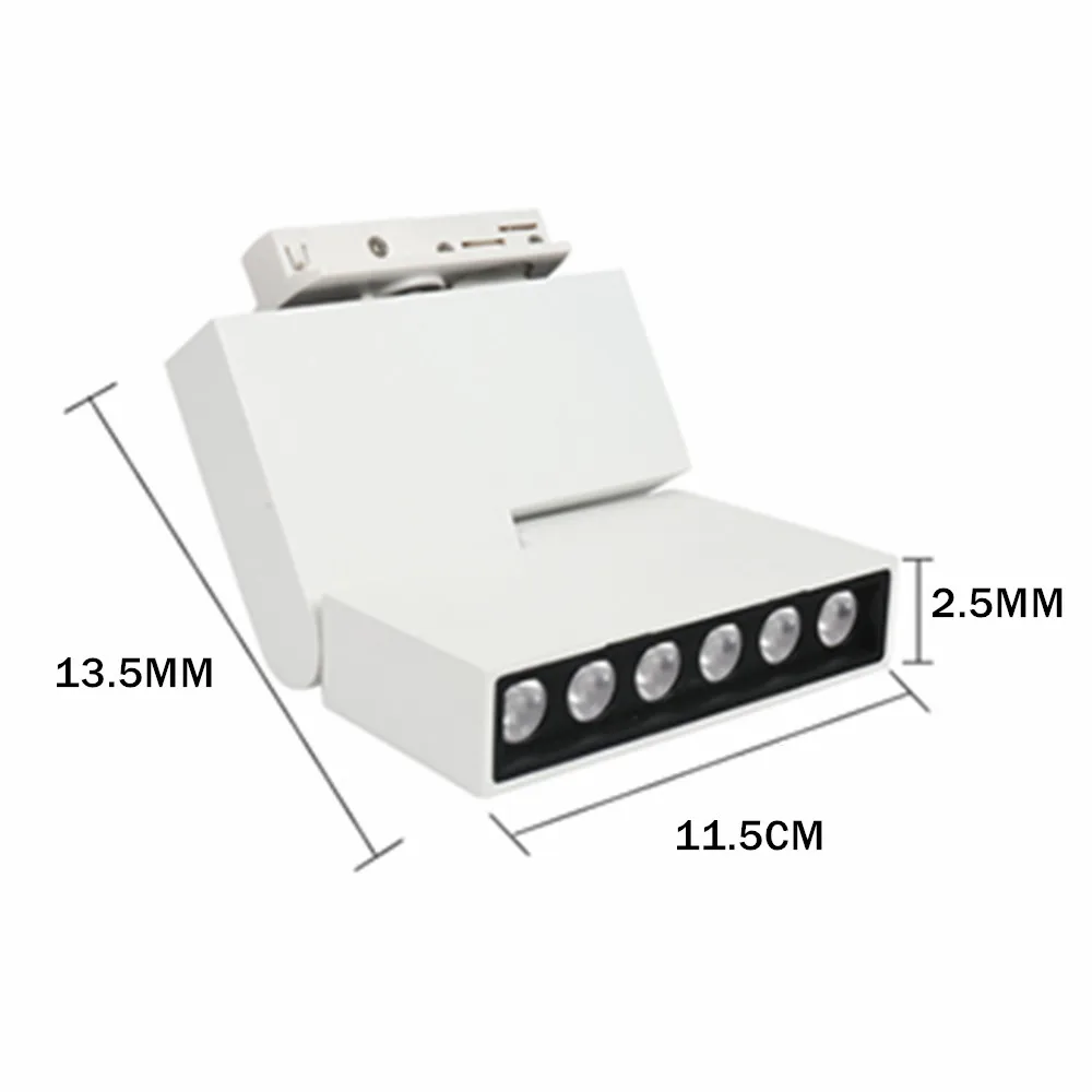 Светодиодный светильник для трека COB высокая яркость лампа угол Бесплатная