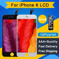 10pcslot aaa for iphone 6 lcd display screen digitizer assembly replacement pantalla no dead pixel 4 7 perfect repair screen
