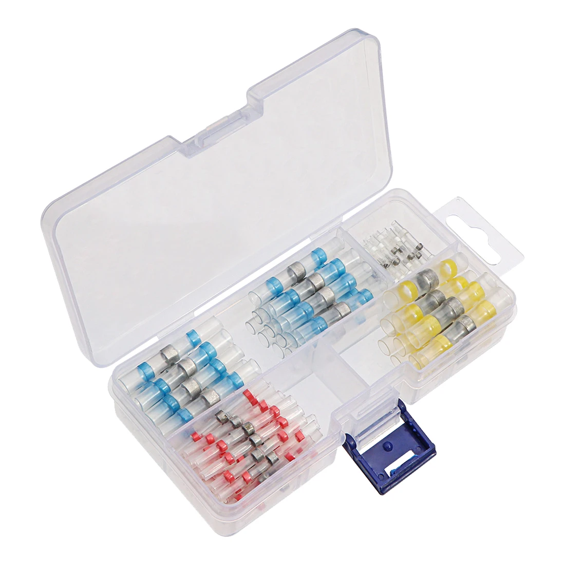 

100Pcs Solder Seal Wire Connectors Heat Shrink Butt Connectors Waterproof And Insulated Electrical Wire Terminals Butt Splice