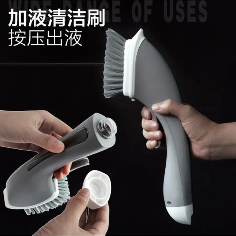 Автоматическая жидкая губка для мытья посуды щетка с длинной ручкой артефакт