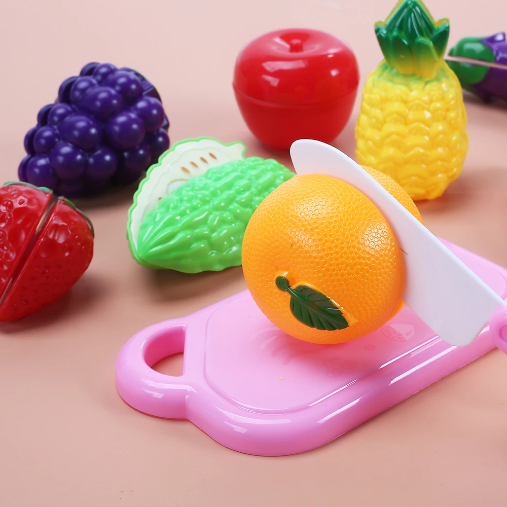 Пластиковые игрушки для резки фруктов и овощей детский кухонный набор игрушка