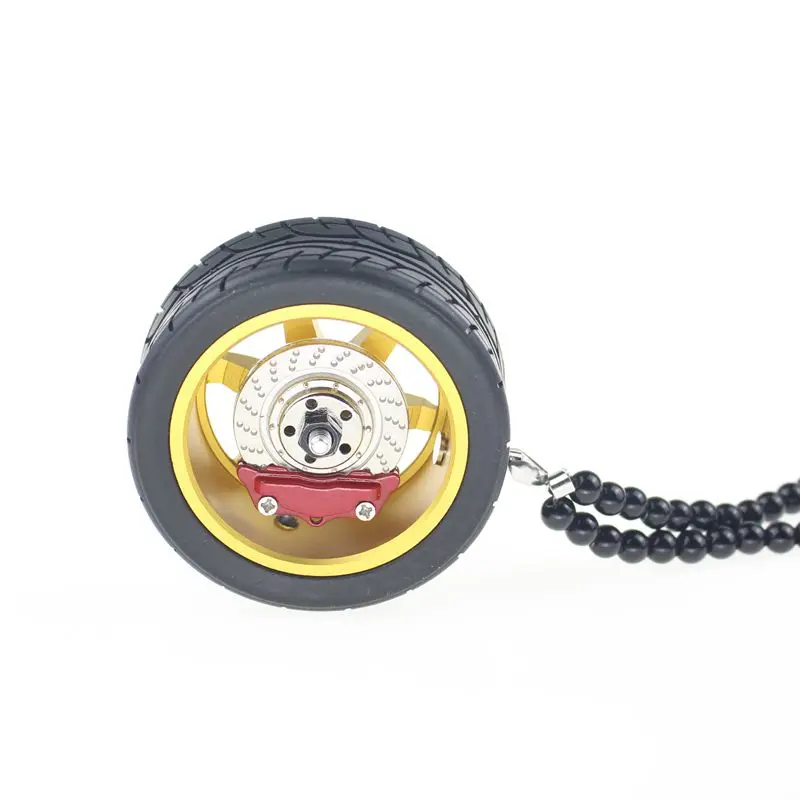 Auto Interior Decor Ornaments Hanging Accessories Alloy Tuning Wheel Rearview Mirror Pendant Lanyard Keychain For Car | Автомобили и