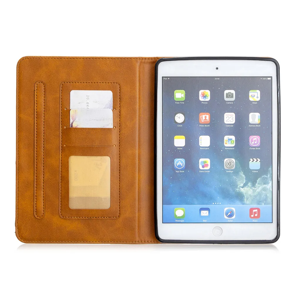 Роскошный флип-чехол из искусственной кожи для планшета iPad Mini 5 2019 умный