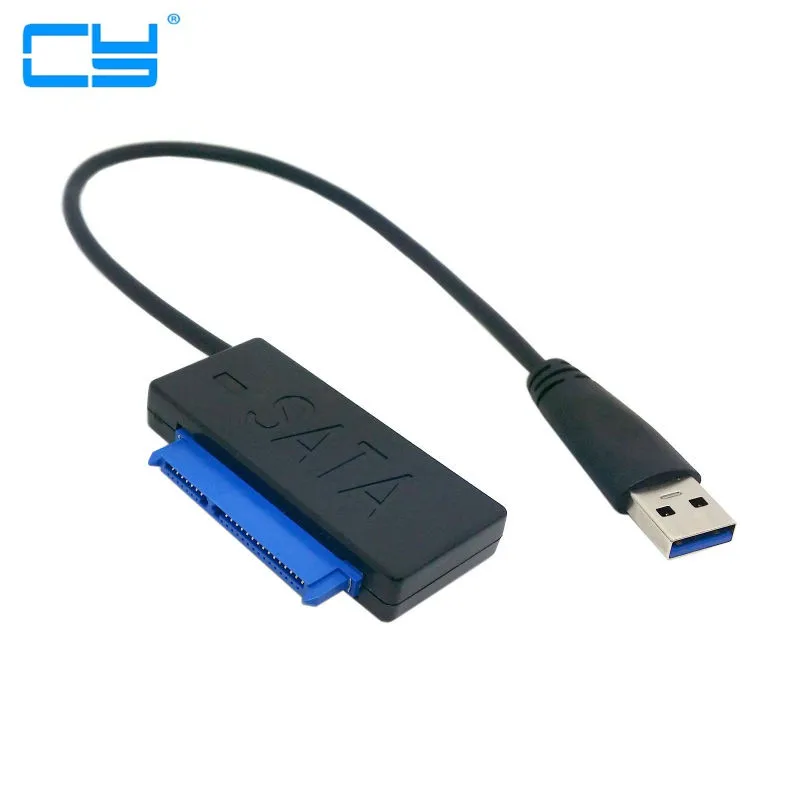 

5Gbps Super speed USB 3.0 to 90 Degree Right Angled SATA 22 Pin 2.5" Hard disk driver SSD Adapter Cable