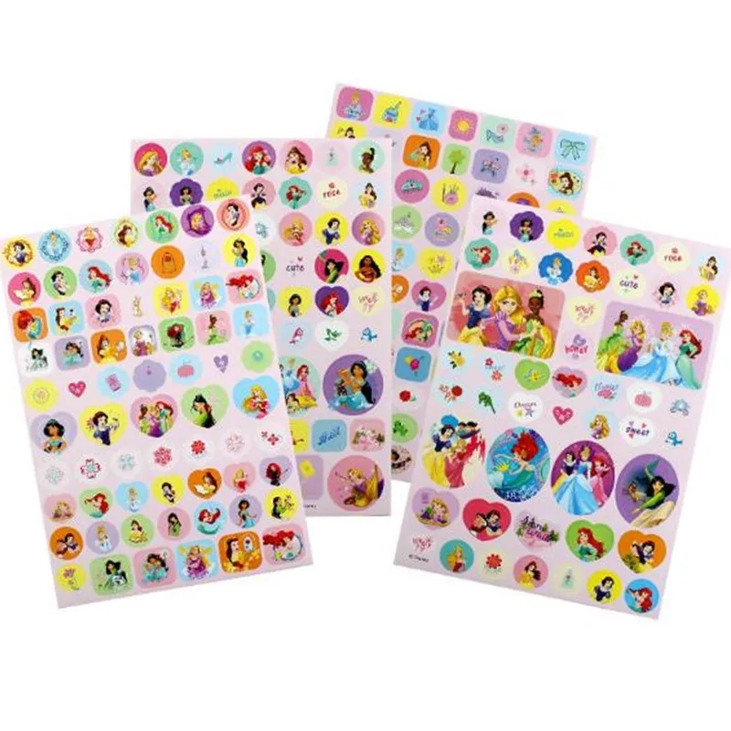 Детская Наклейка в стиле Принцессы Диснея несколько серий милых наклеек с