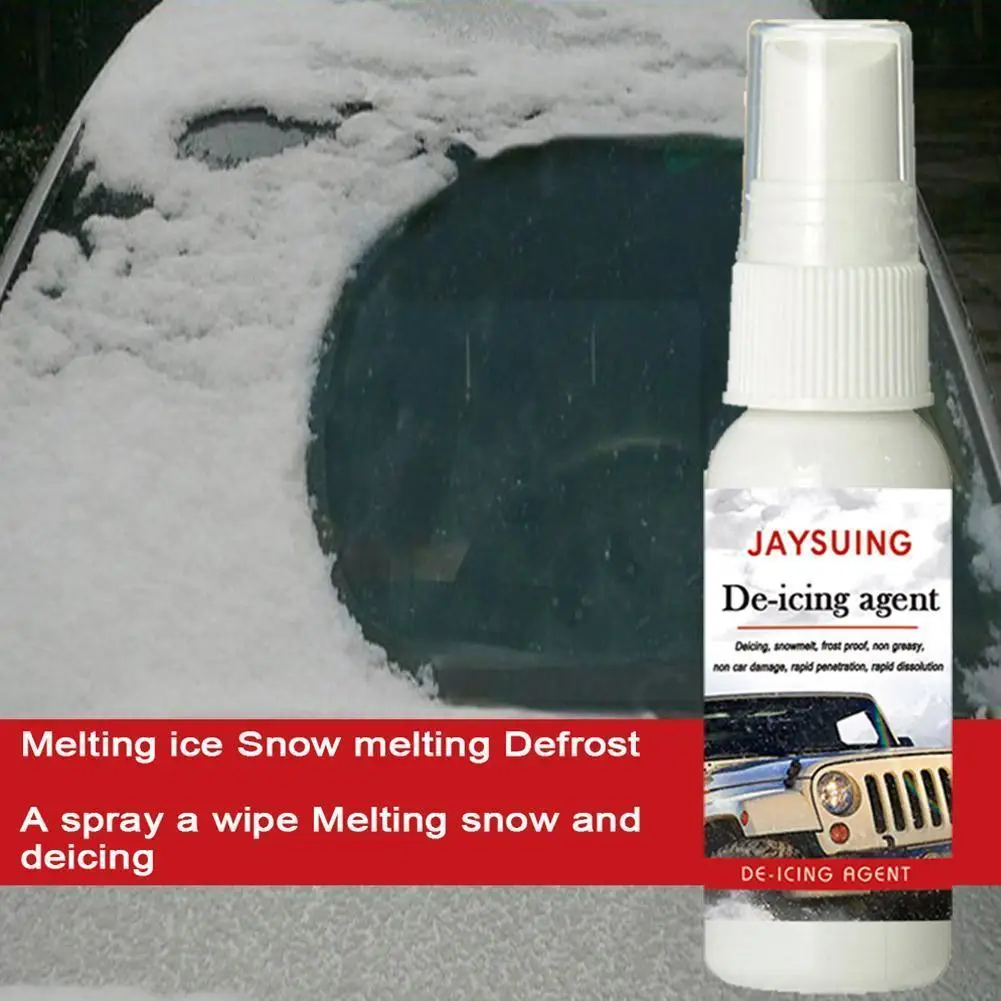

100ml Car Deicing Agent Melting Glass Spray Winter Deicing Deicing Agent Car Window Anti-frost Spray T0E3