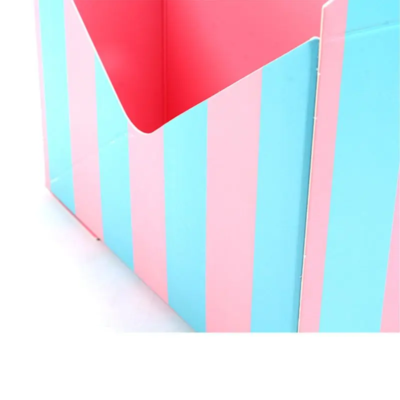 

Creative Envelope Fold Flower Storage Box Wedding Engagement Party Decor Polka Dot Stripes Printed Paperboard Packaging Wrapping