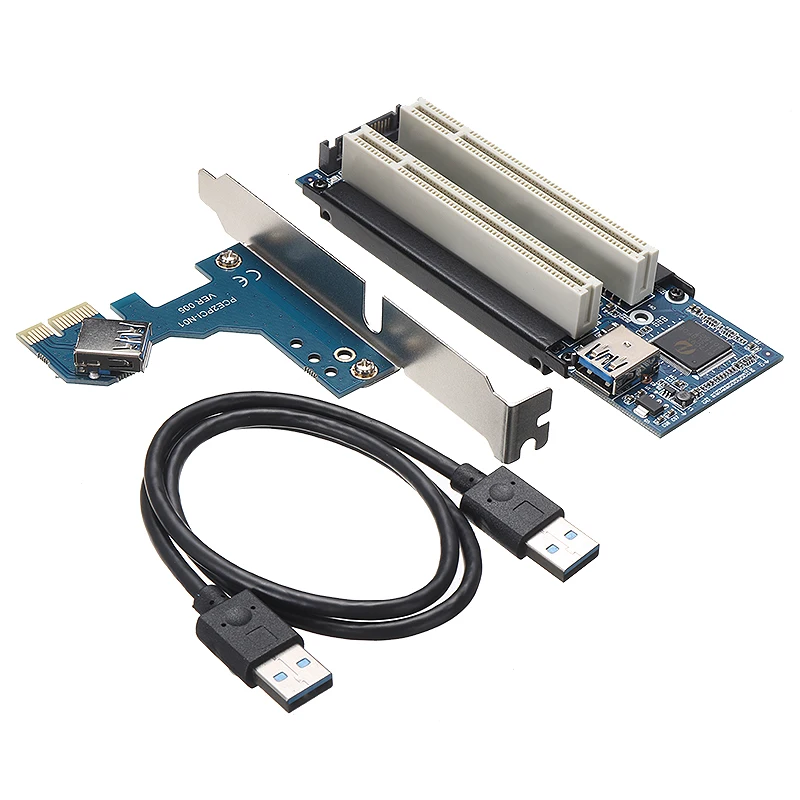 Новое поступление PCI-E Express X1-двойной PCI-адаптер прочная металлическая карта
