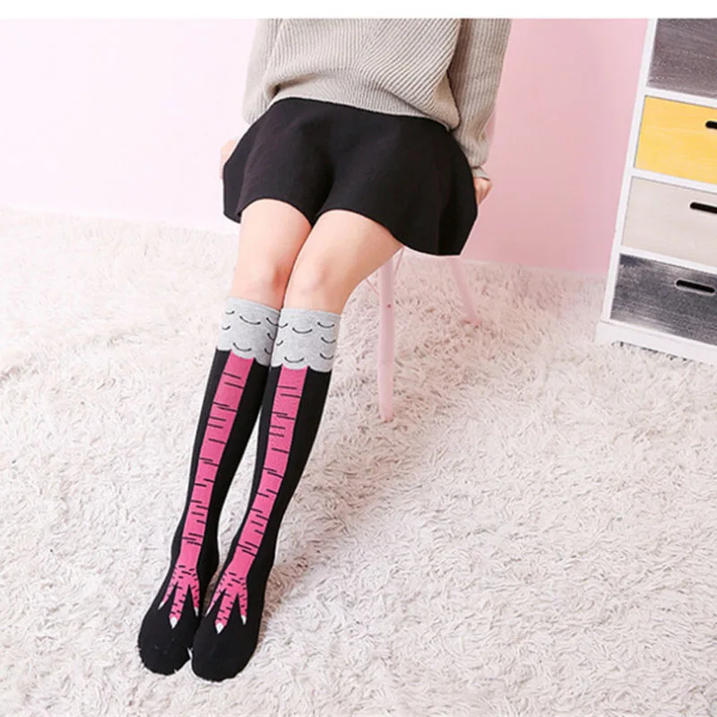 Chicken Feet Socks Over The Knee Thigh Socks Fashion Socks Long Tube Over The Knee Socks Female Color Socks images - 6