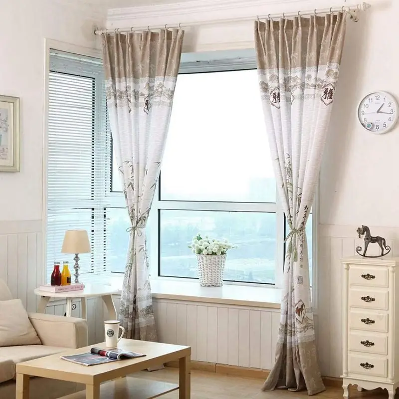 Шторы для гостиной современный дизайн полузатемненные шторы спальни 200x100 см