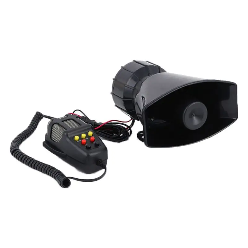 

1Set Tone Sound Car Emergency Siren Horn Emergency Amplifier Hooter 12V 100W G99F