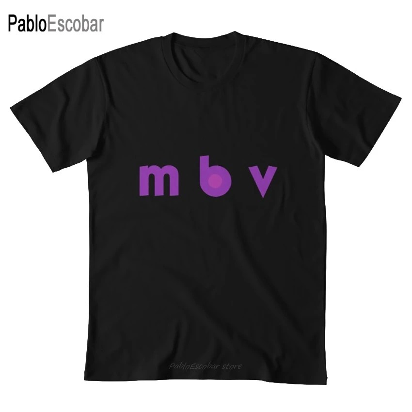 Футболка m b v с надписью my bloody valentine shoegaze mbv shubuzhi Мужская хлопковая футболка летние